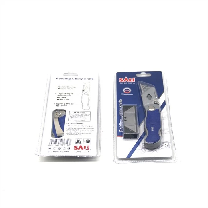 SALI Zinc Alloy Folding Utility Knife 1+5 Blades